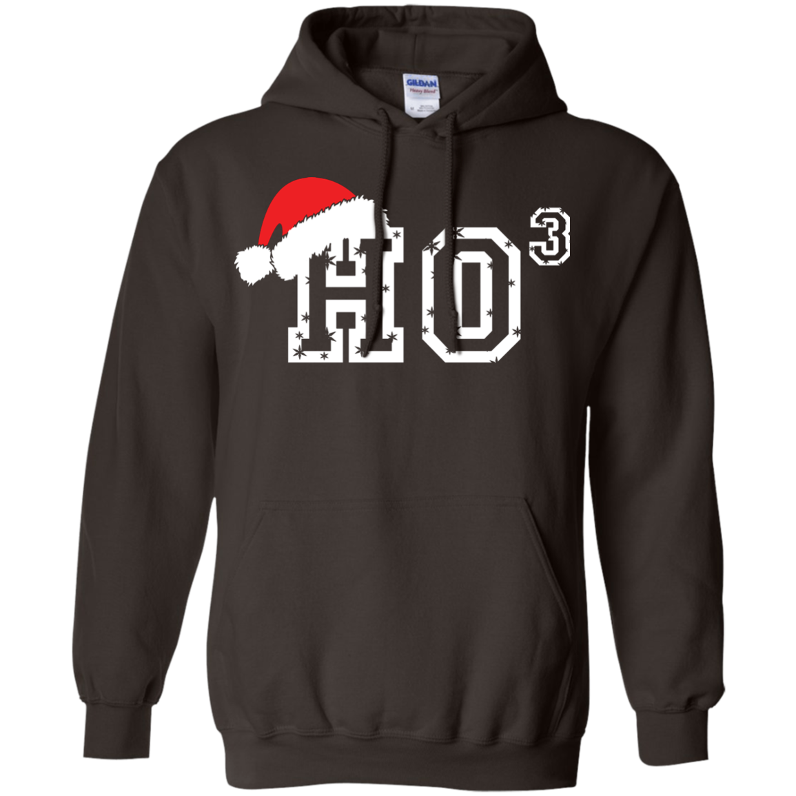 Christmas T-Shirt Ho Ho Ho Dark Chocolate
