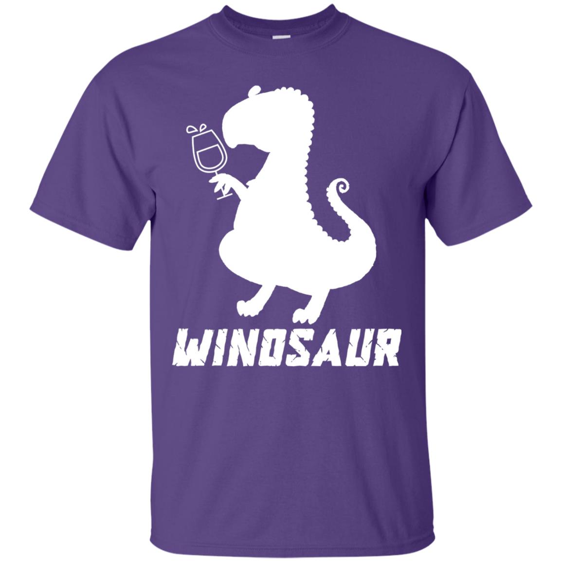 Drinking Party T-shirt Winosaur Wine Dinosaur Purple