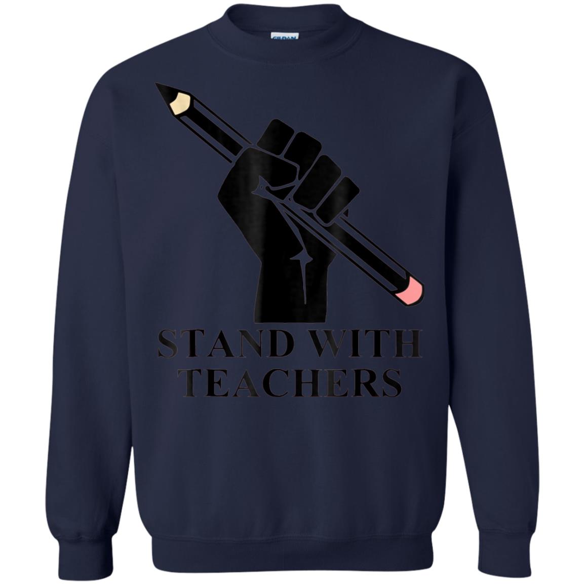 Colorado Teachers Stand With Teachers Educator Strike Shirt Navy