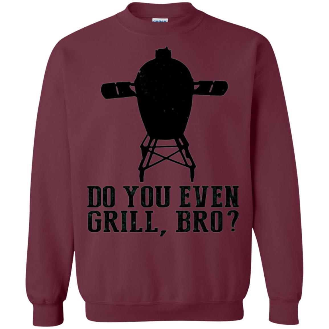 Bbq Grilling T-shirt Do You Even Grill Bro Maroon