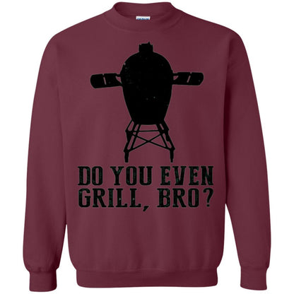 Bbq Grilling T-shirt Do You Even Grill Bro Maroon