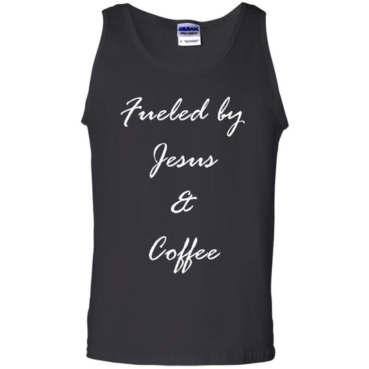 Fueled By Jesus Coffee Graphic Christian T-shirt Black