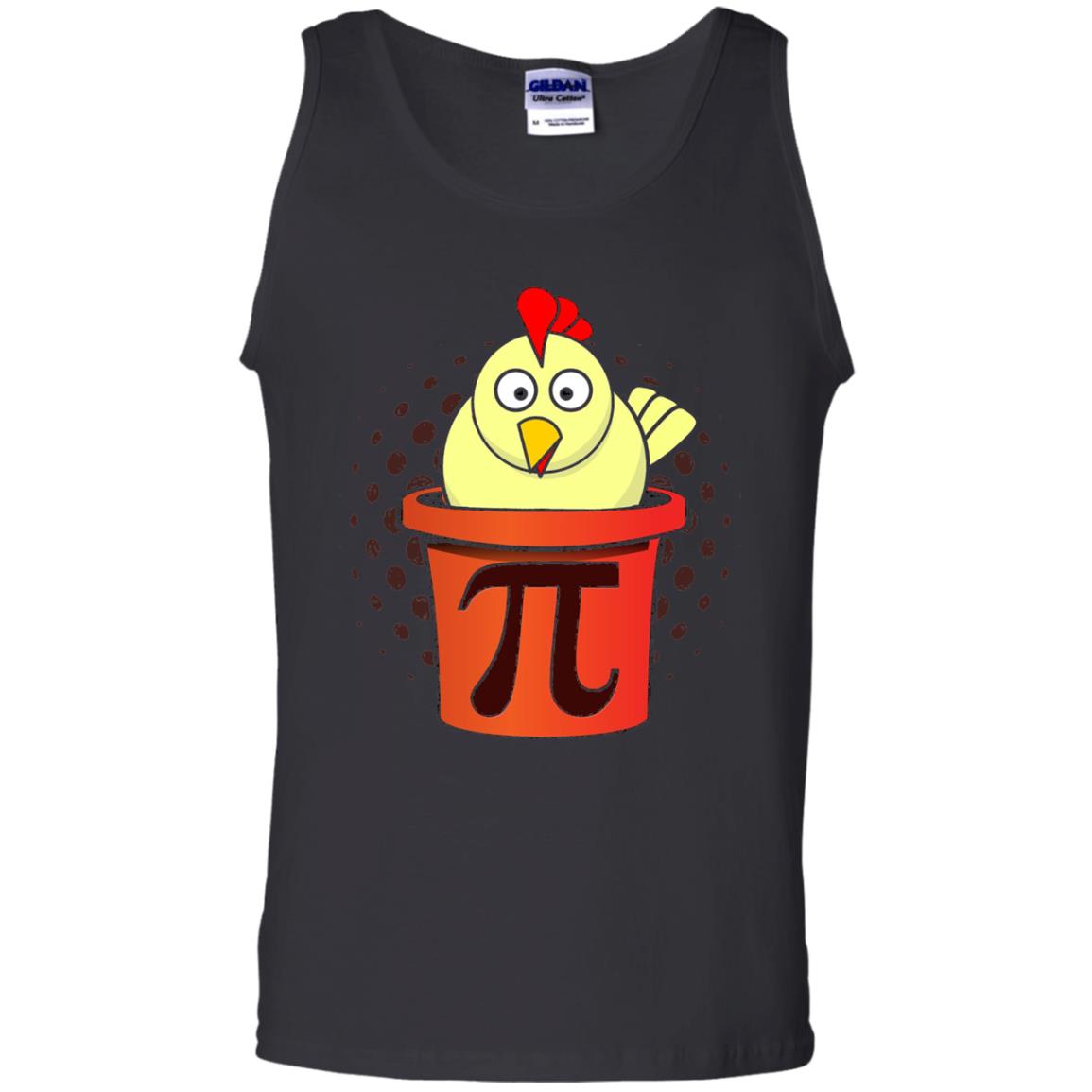 Chicken Pot Pi Funny Math T-shirt Black