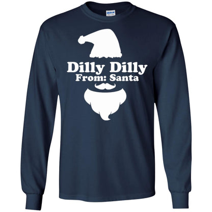 Christmas T-shirt Dilly Dilly From Santa Navy