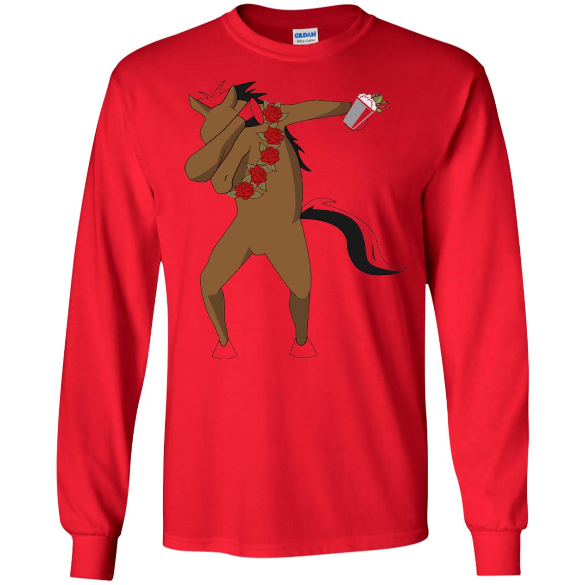 Derby Party 2018 Funny Dabbing Horse Shirt Red