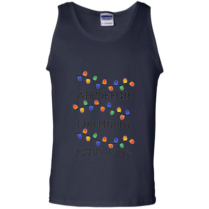 Alphabet Christmas Fairy Lights Navy