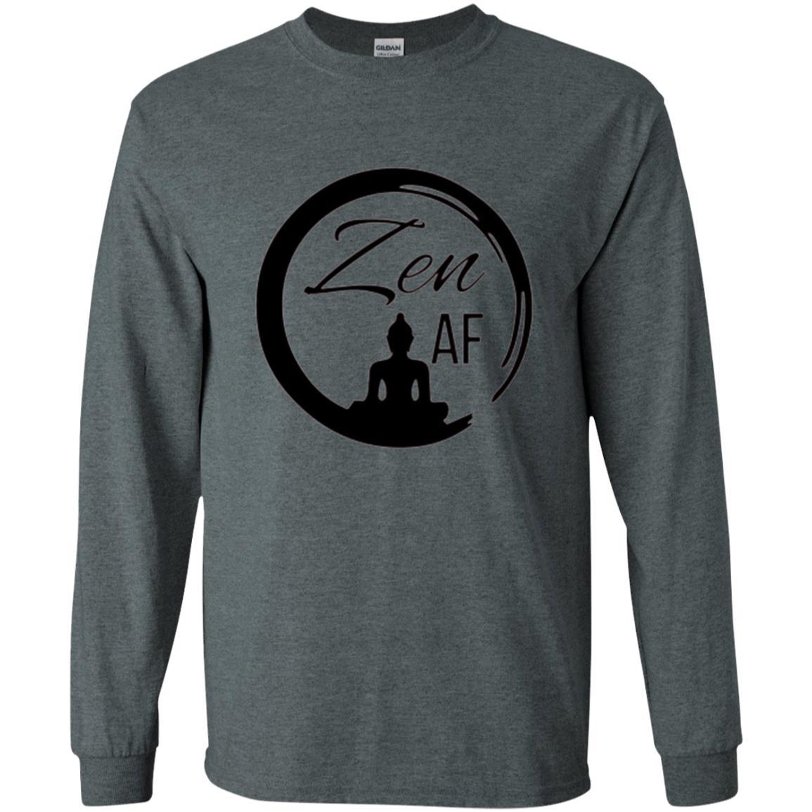 Zen Af Yoga Graphic T-shirt Dark Heather