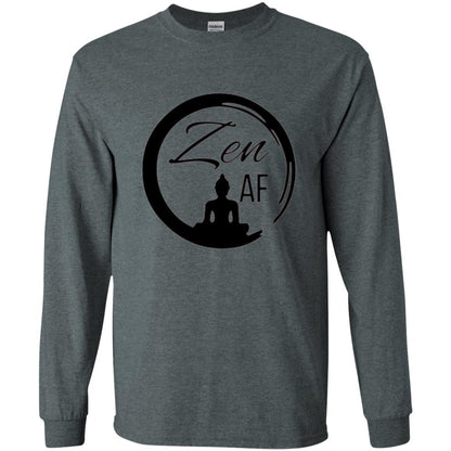Zen Af Yoga Graphic T-shirt Dark Heather