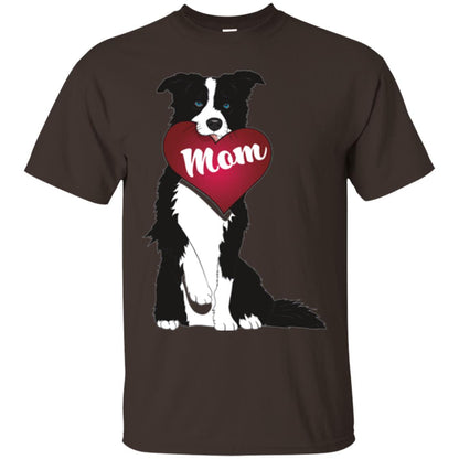 Dog Lover T-sshirt Border Collie Fetching Valentine Heart Dark Chocolate