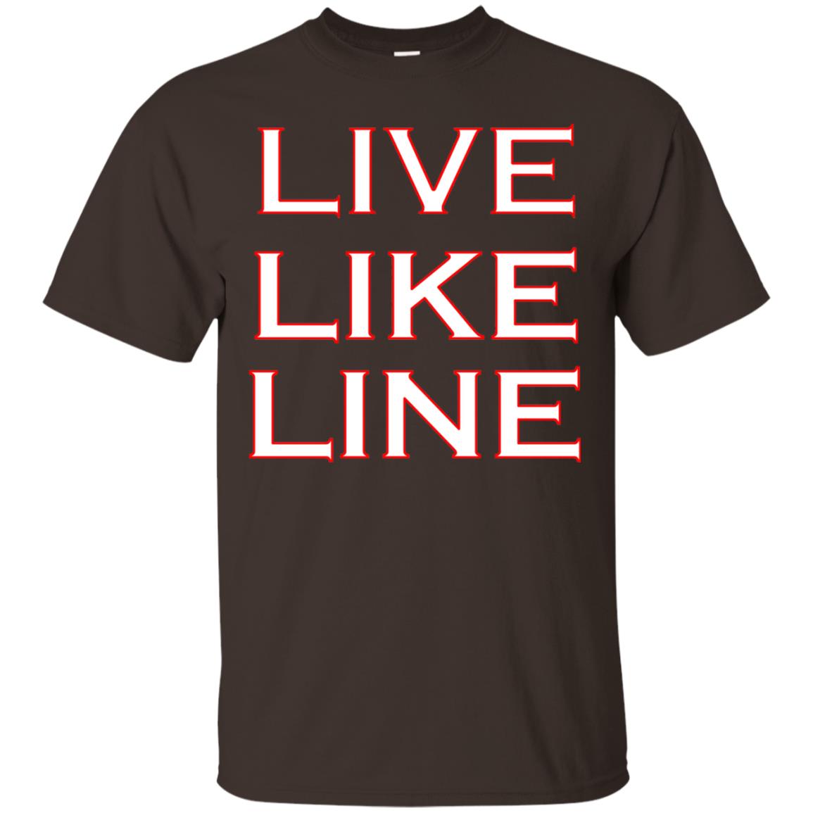 Live Like Line Volleyball Lover Shirt Dark Chocolate