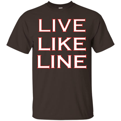 Live Like Line Volleyball Lover Shirt Dark Chocolate