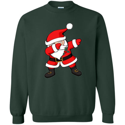 Christmas T-shirt Dabbing Santa Claus Christmas Dab Novelty Forest Green