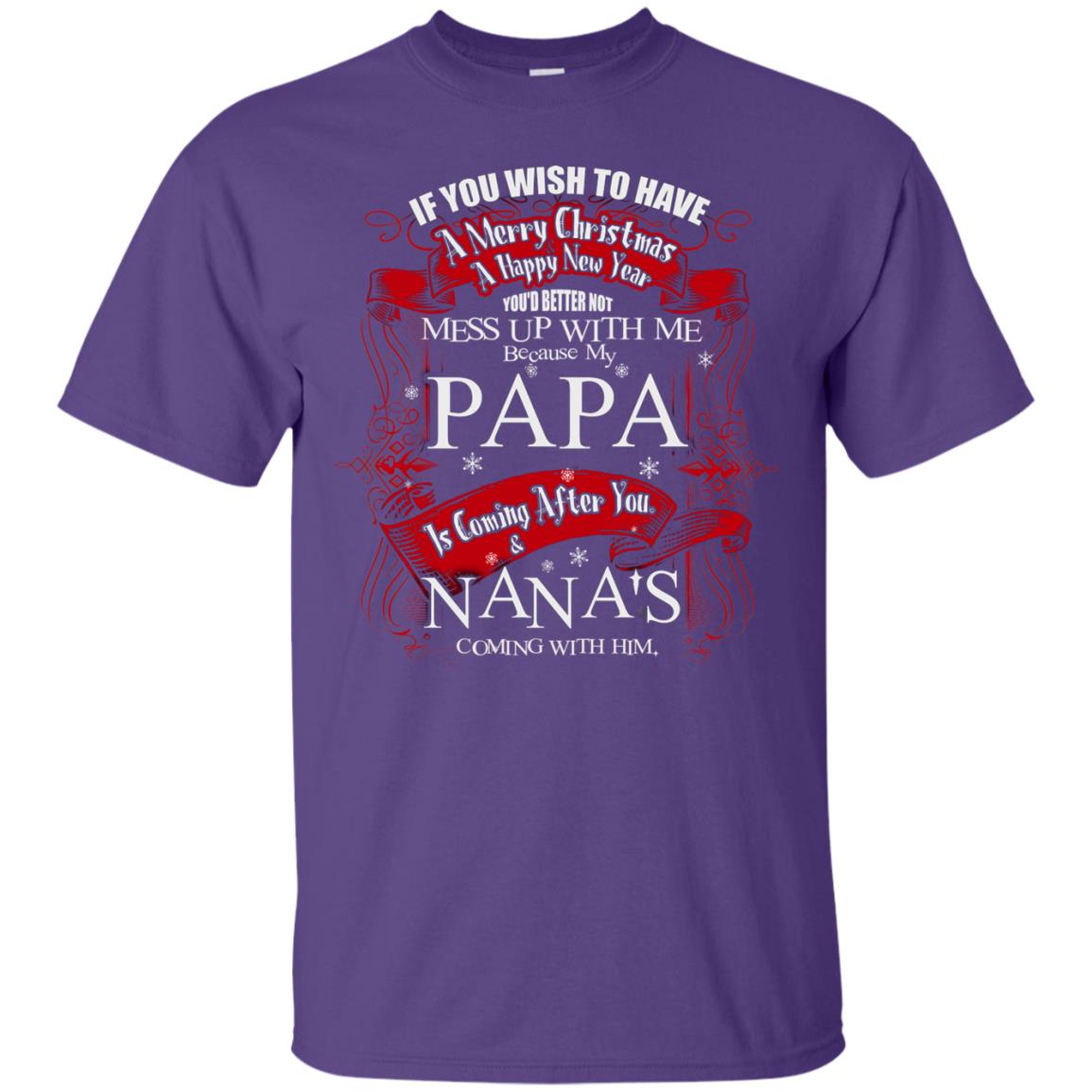 If You Wish To Have A Merry Christmas And A Happy New Year Purple