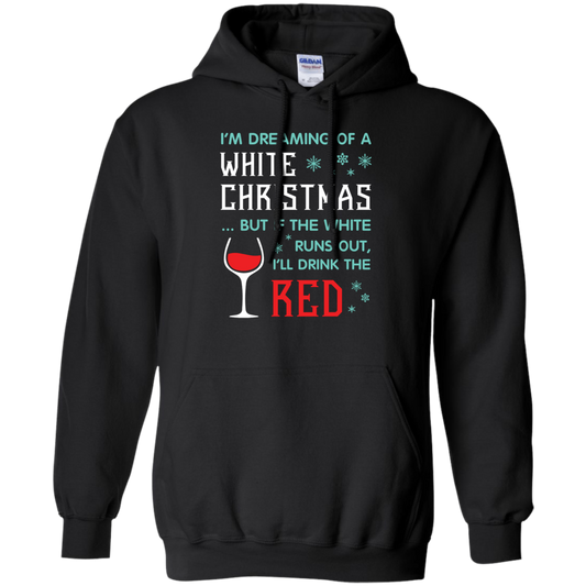Christmas T-shirt I'm Dreaming Of A White Christmas Black