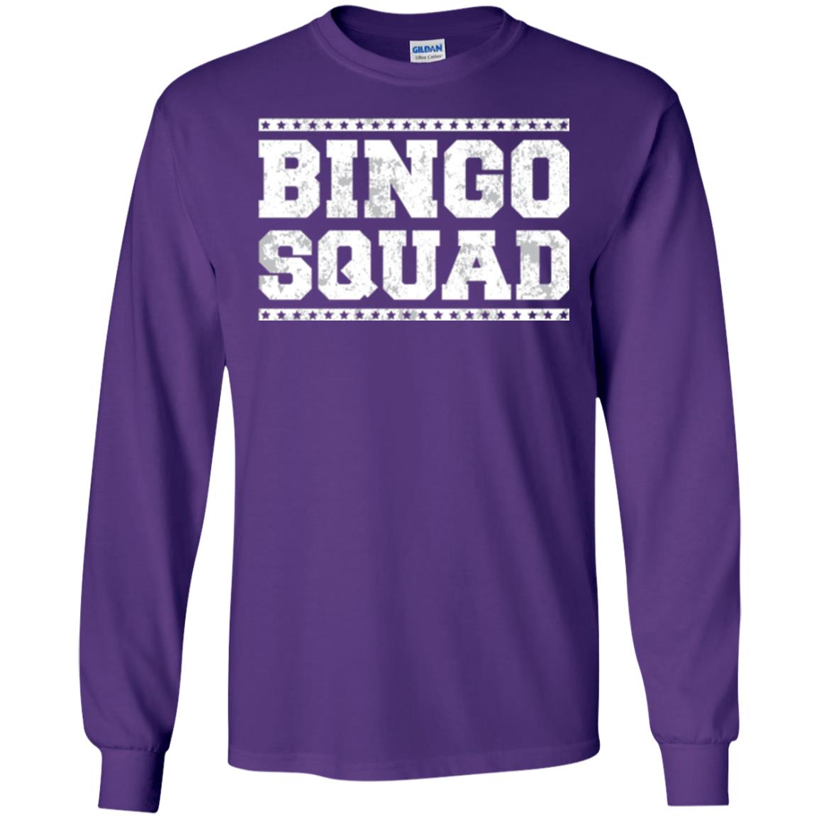 Bingo Squad Distressed Style Lucky Player T-shirt Purple