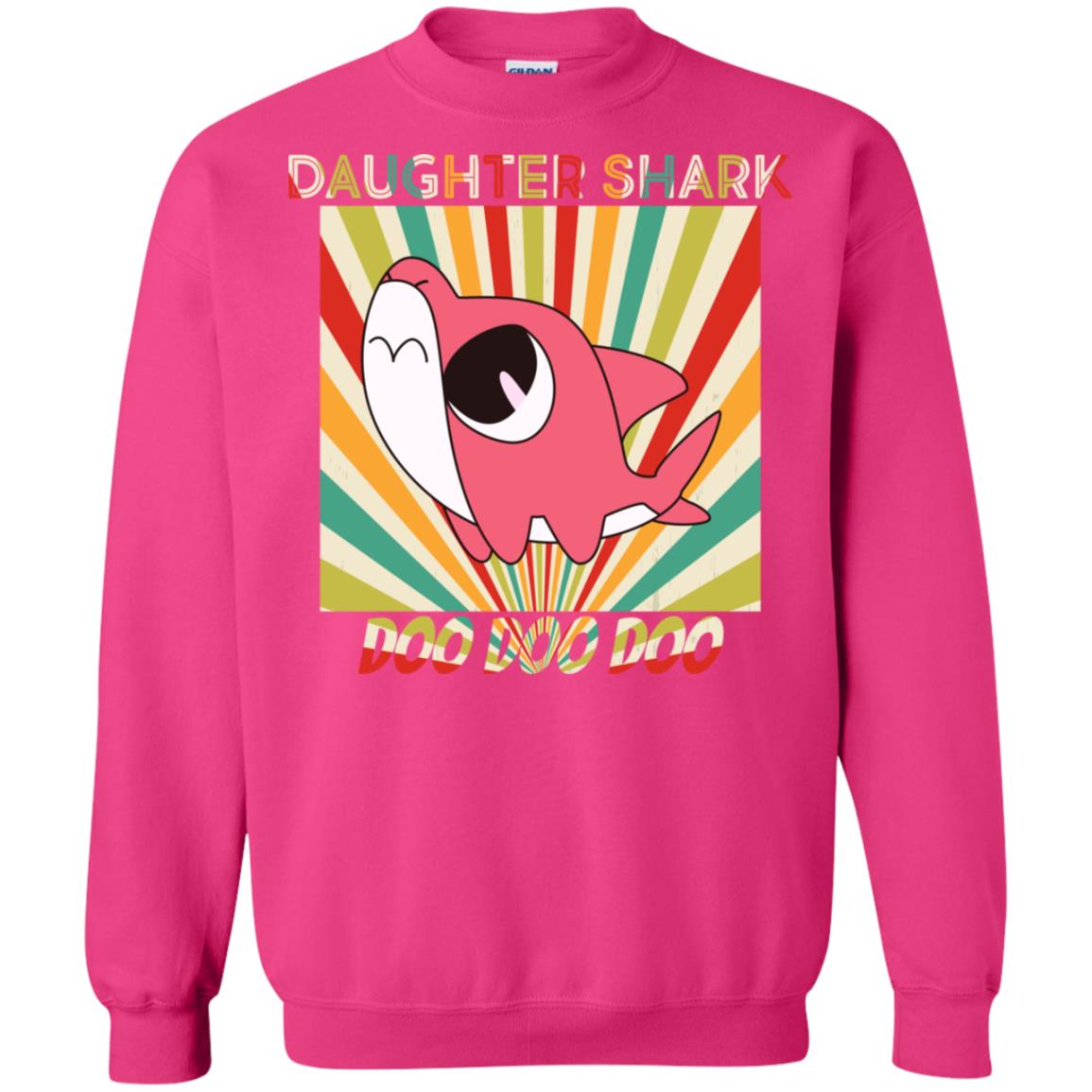 Daughter Shark Doo Doo Doo Family Shark Gift Shirt Heliconia