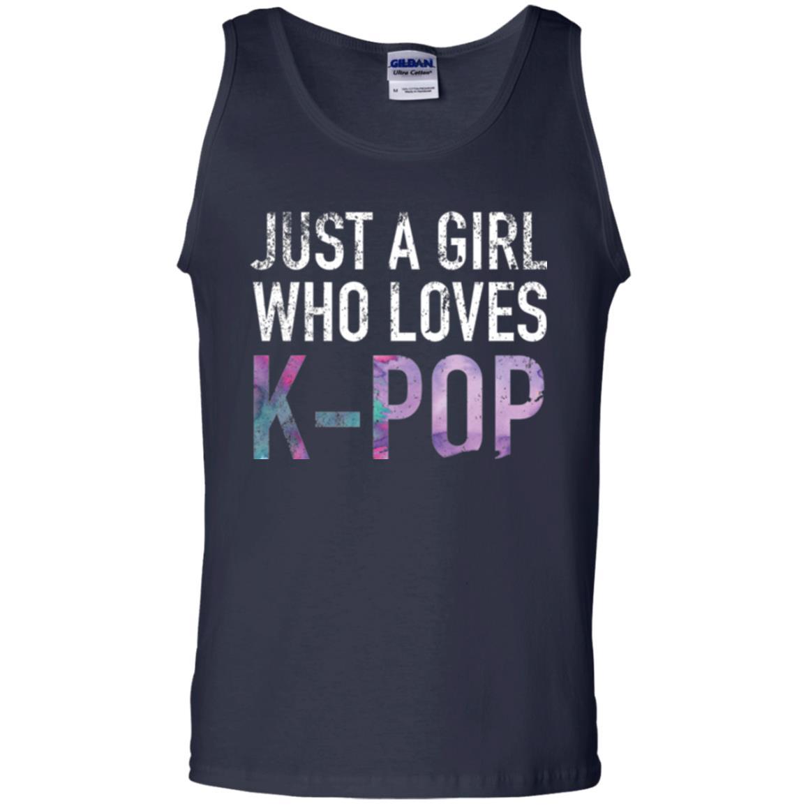 K-pop Fan T-shirt Just A Girl Who Loves K-pop Navy