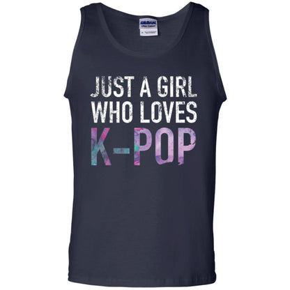 K-pop Fan T-shirt Just A Girl Who Loves K-pop Navy