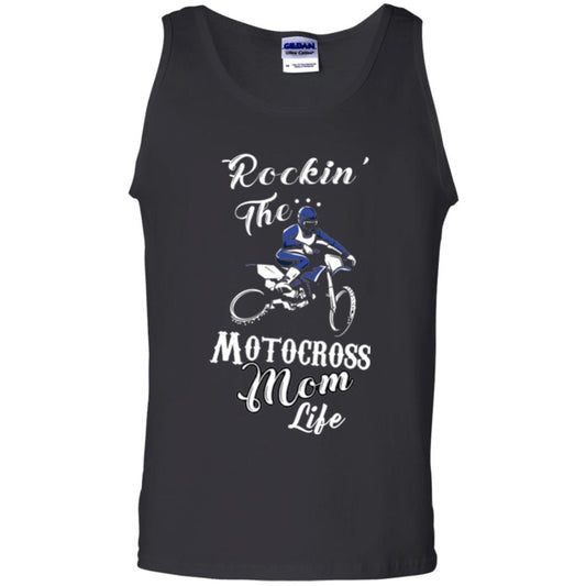 Rocking The Motocross Mom Life Mommy T-shirt Black