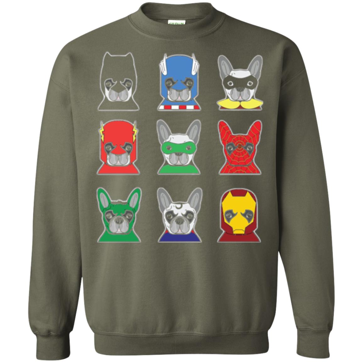 Dog Lover T Shirt Bulldog Bulldogs Heroes Military Green