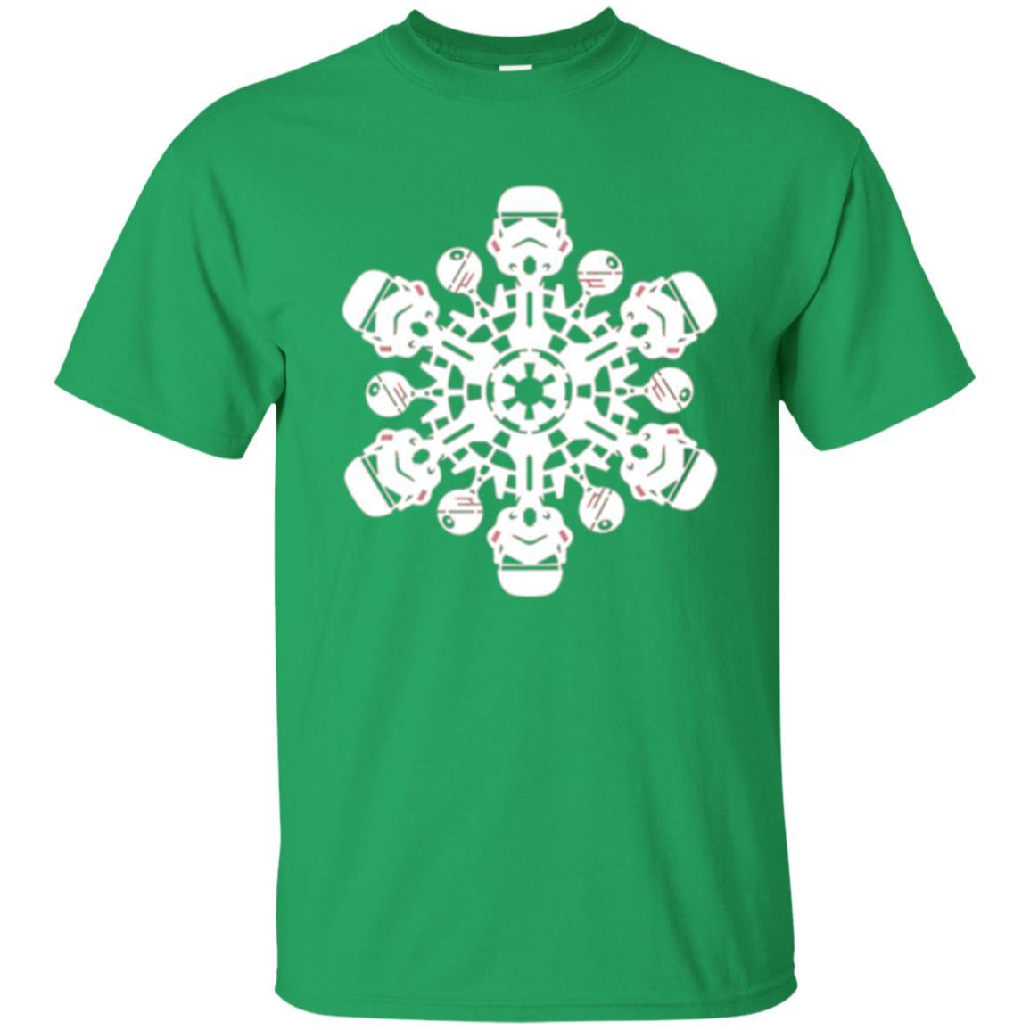 Film T-shirt Star Wars Stormtrooper Christmas Snowflake Graphic Irish Green
