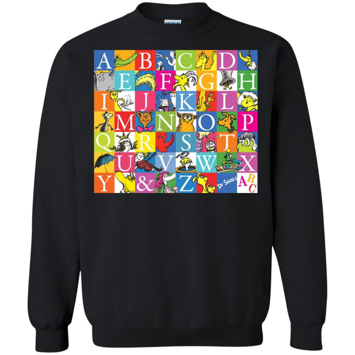 Dr. Seuss A To Z Gift Shirt For Funny Man Black