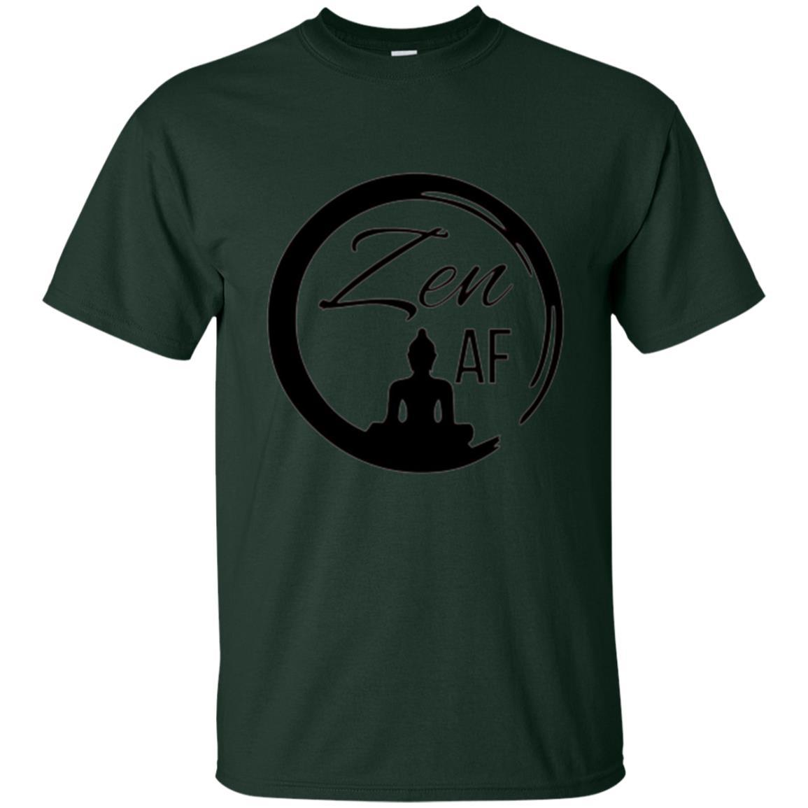 Zen Af Yoga Graphic T-shirt Forest Green