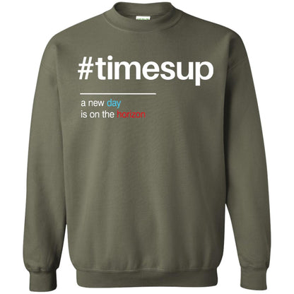 Women_s Right T-shirt Hash Tag Times Up Military Green