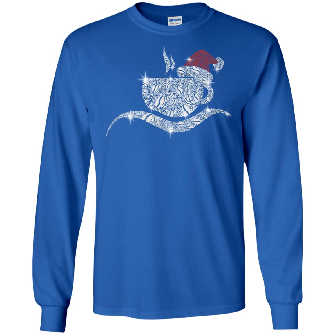 Coffee Glass Christmas Gift Drinking Lovers Shirt Royal