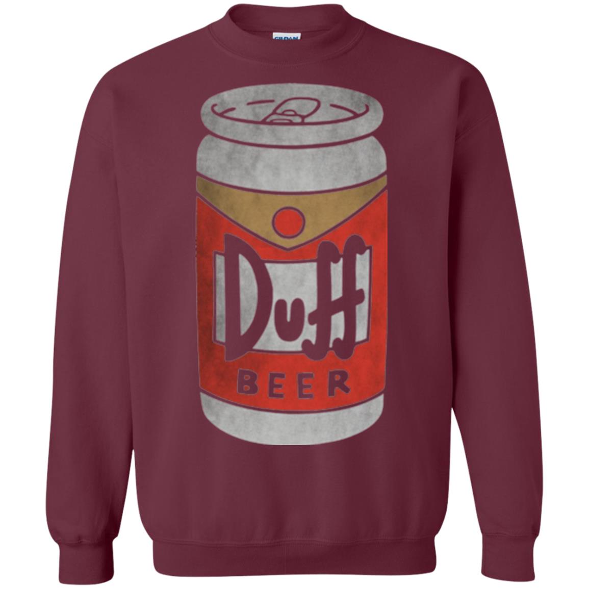Beer Lovers T-shirt Duff Beer Maroon