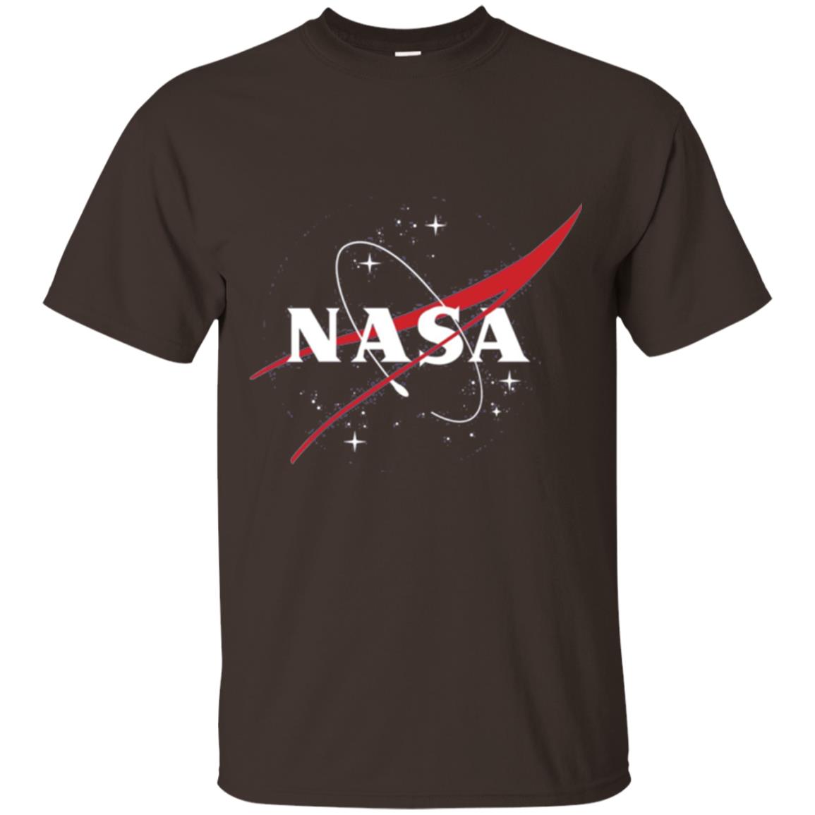 Nasa Full Blue Logo Graphic T-shirt Dark Chocolate