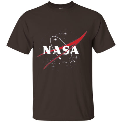 Nasa Full Blue Logo Graphic T-shirt Dark Chocolate