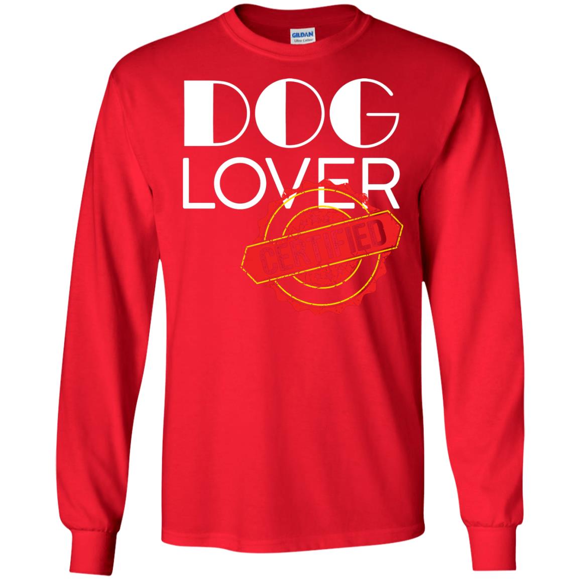 Dog Lover T-shirt Certified Red