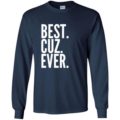 Family T-shirt Best Cuz Ever Navy