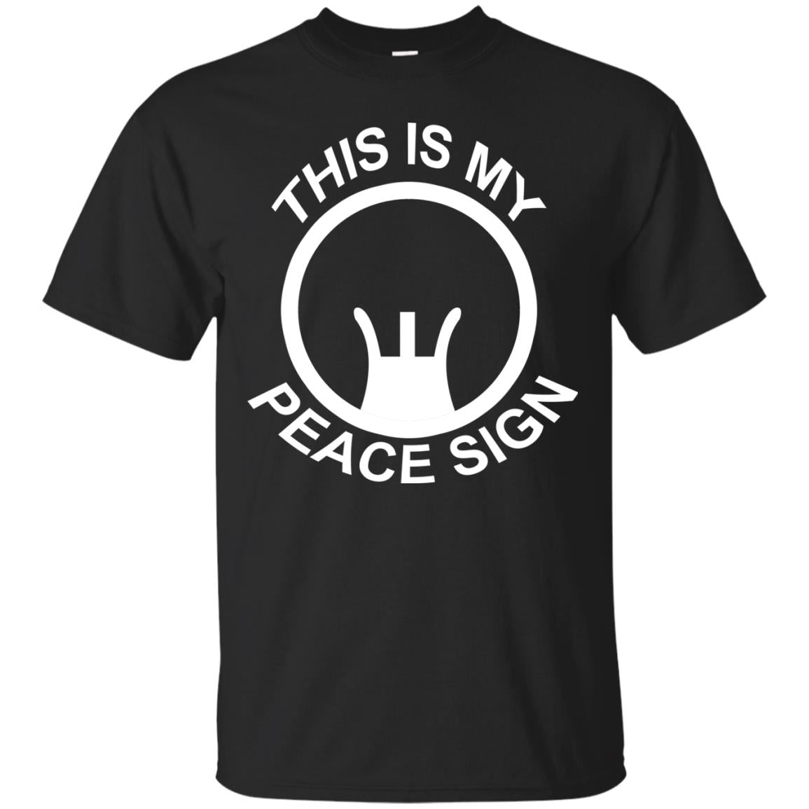 This Is My Peace Sign Shirt Black