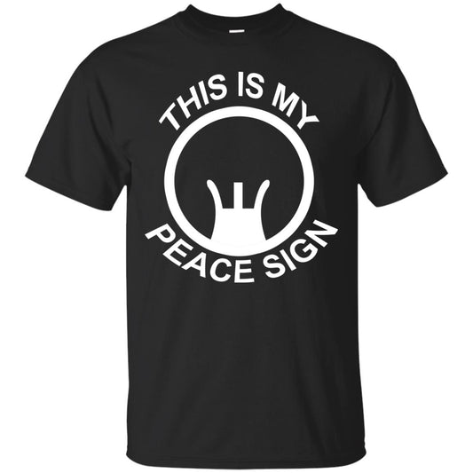 This Is My Peace Sign Shirt Black