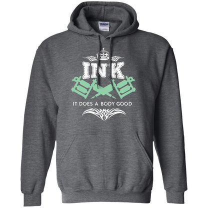 Ink It Does A Body Good Cool Gift Shirt For Tatto Lover Dark Heather