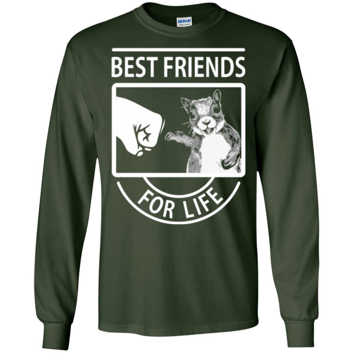 Squirrel T-shirt Best Friend For Life T-shirt Forest Green