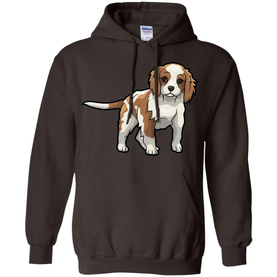 Cute Blenheim Cavalier King Charles Spaniel T-shirt Dark Chocolate