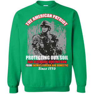 Military T-Shirt The American Patriot Protecting Our Soil And Defending Our Freedom From Enemies Foreign And Domestic Since 1785