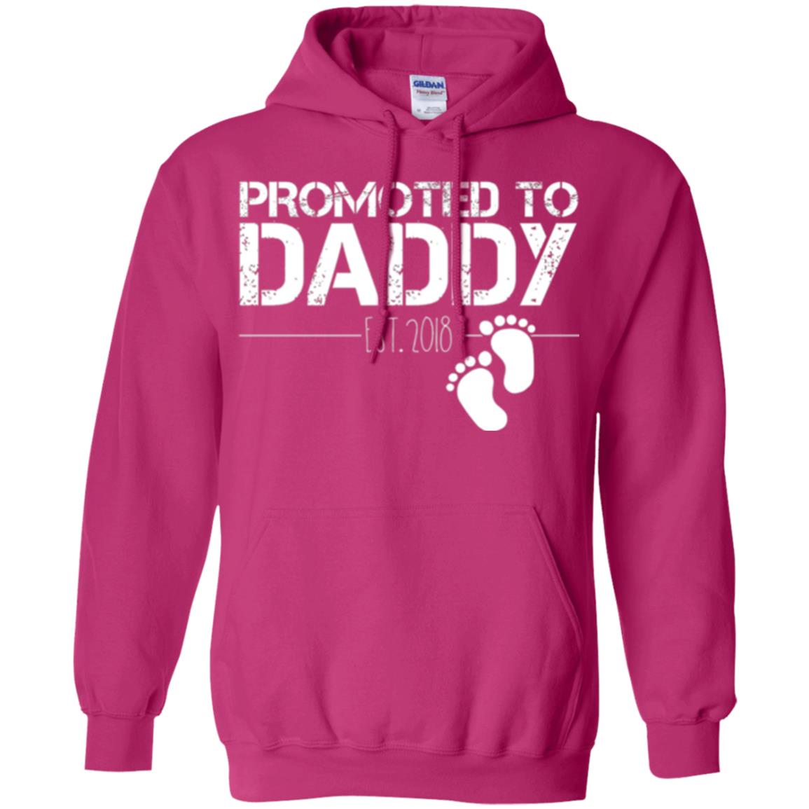 Daddy T-shirt Promoted To Daddy Est 2018 Heliconia