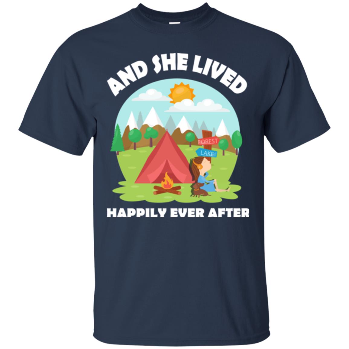 And She Lived Happily Ever After T-shirt Navy