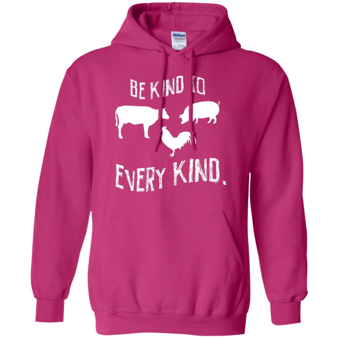 Be Kind To Every Kind Kindness Vegetarian Animal Lovers Gift Shirt Heliconia