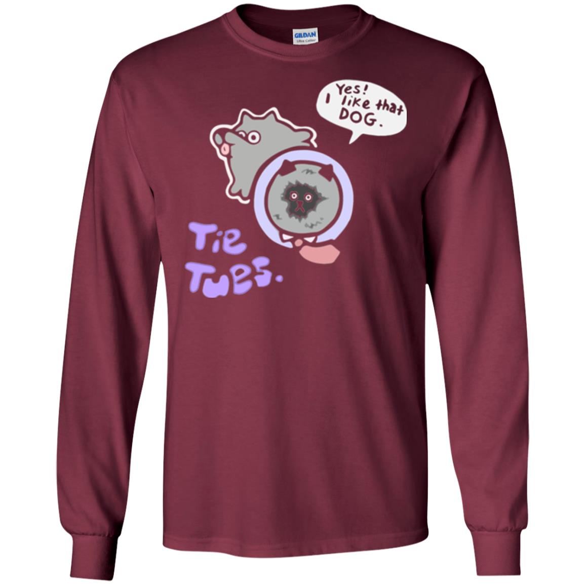 Yes I Like That Dog Tietuesday Dog Lover T-shirt Maroon