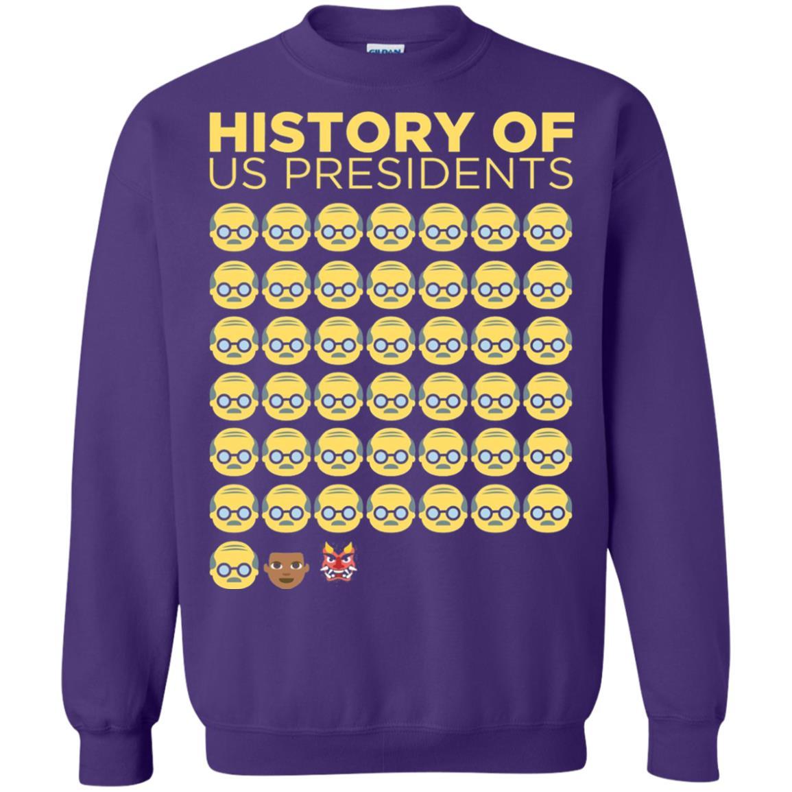 Anti Trump T-shirt History Of Us Presidents Purple