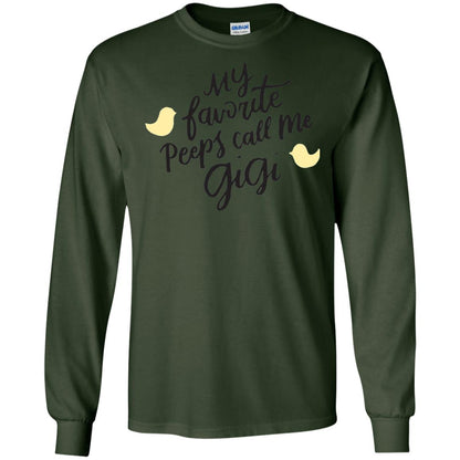 My Favorite Peeps Call Me Gigi Shirt Forest Green
