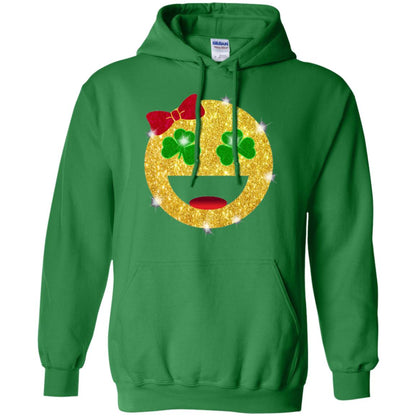 Happy Gold Blink Emoji Saint Patrick's Day T-shirt Irish Green