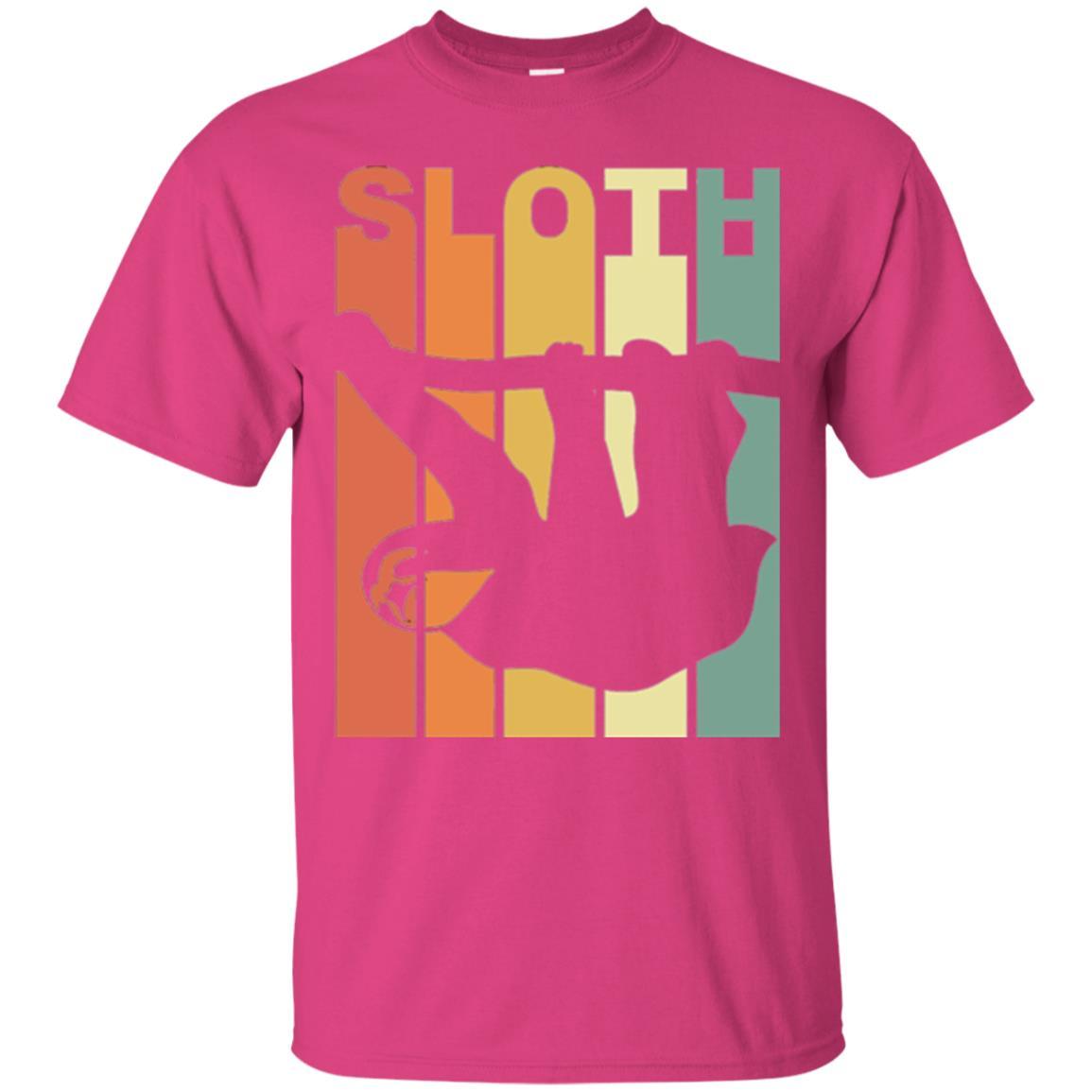 Vintage Sloth T-shirt Heliconia