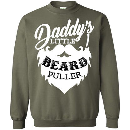 Daddy's Little Beard Puller Kid Shirt Military Green