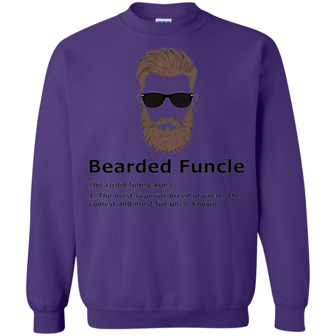 Uncle T-shirt Bearded Funcle The Most Suprior Berrd Of Uncle Purple